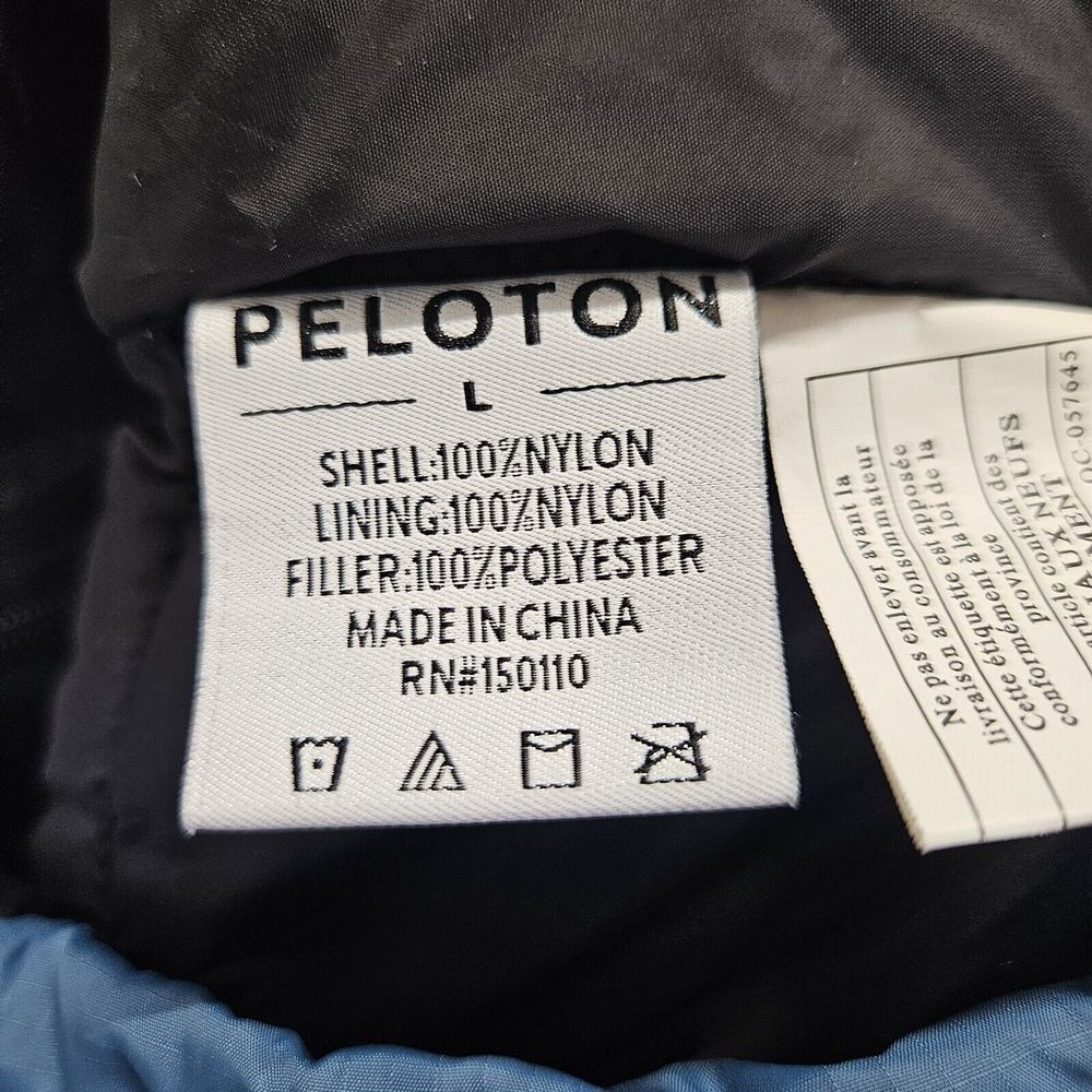 Peloton Cycling Puffer Vest‎ Women's Sz. L  Quilted EUC - Picture 7 of 11